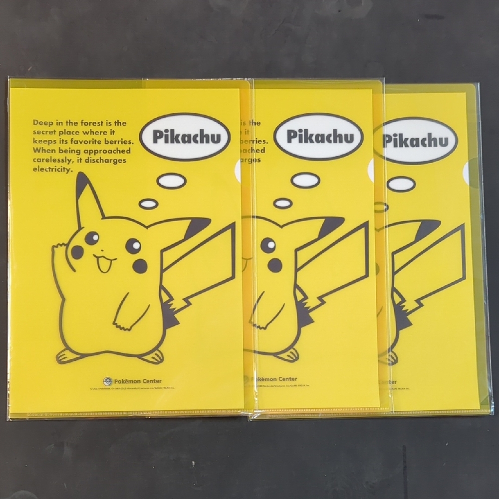Pokemon Pikachu Yellow File Folders